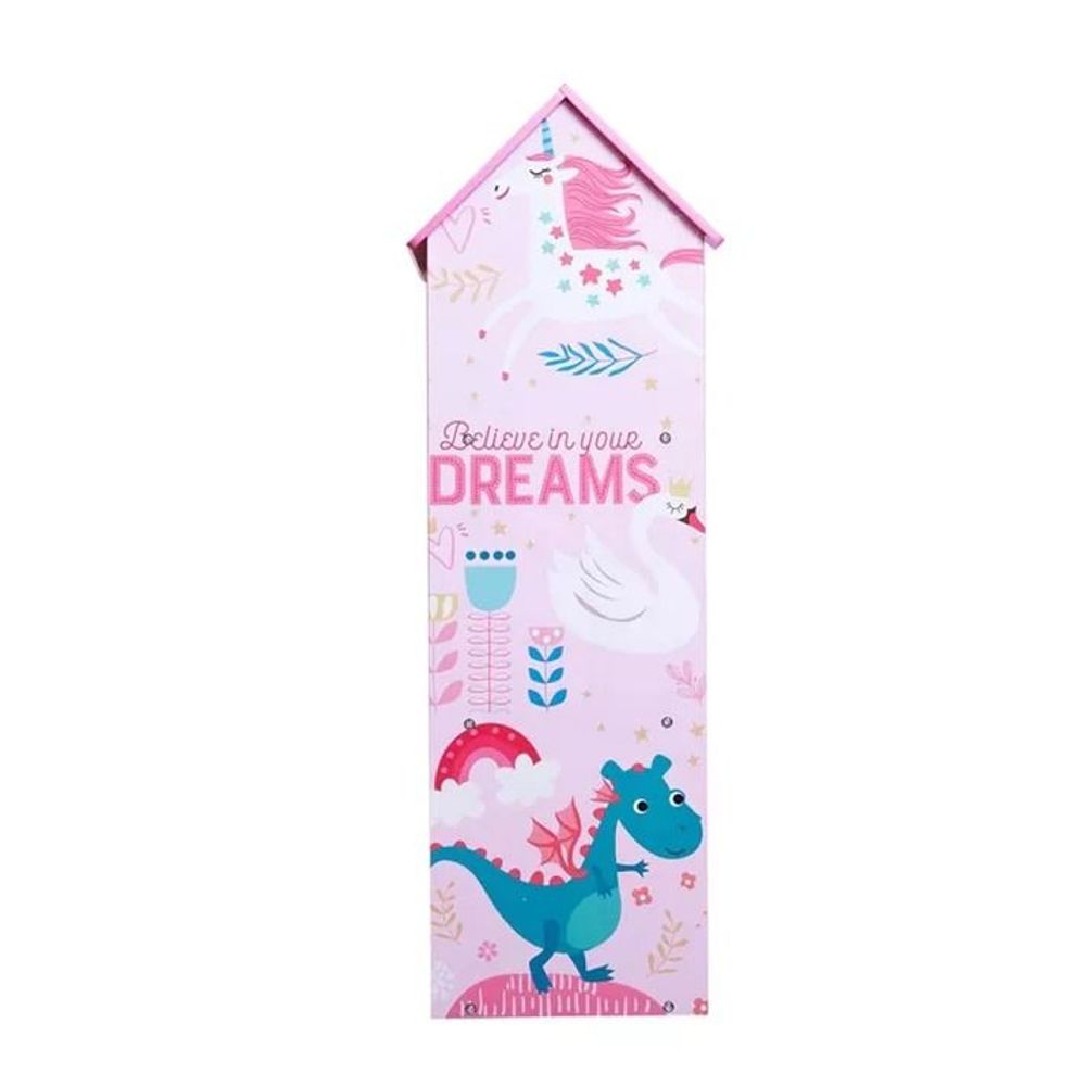 Kinder Home Dječija drvena polica Dream House, Roza slika 4