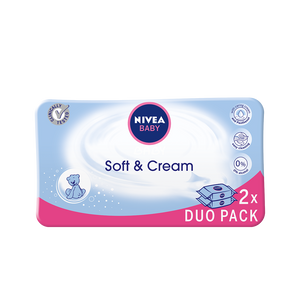 NIVEA Baby Soft&Cream maramice 2-pack 2x63 komada