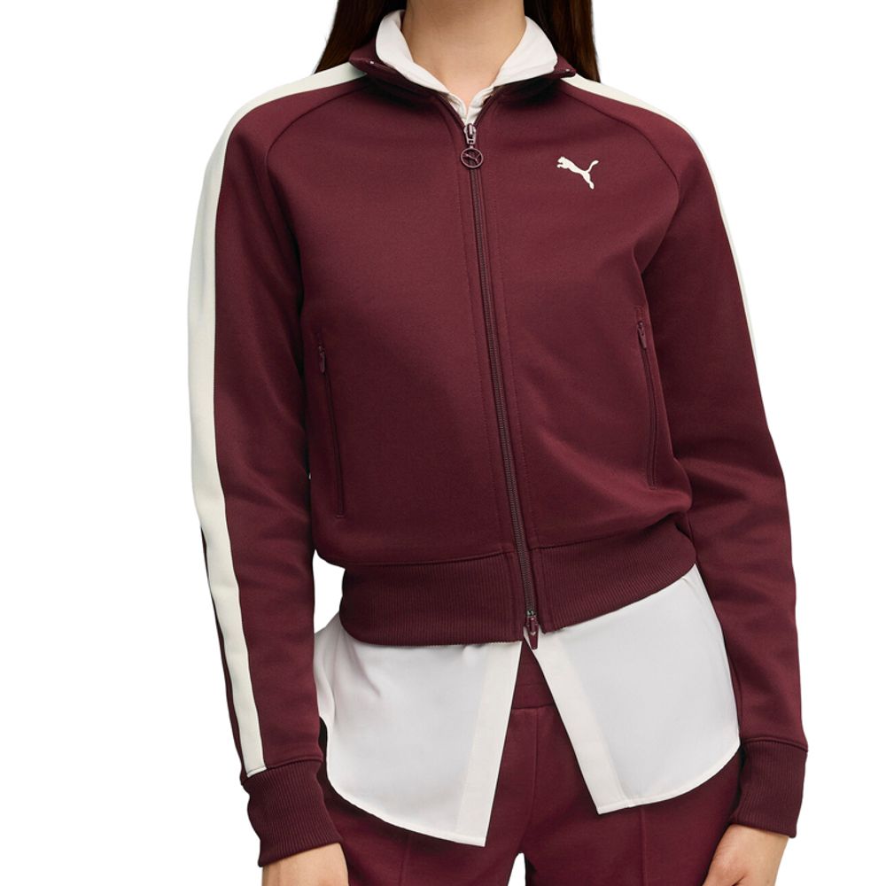 Puma Ženski duks na kopčanje T7, Crveni slika 1