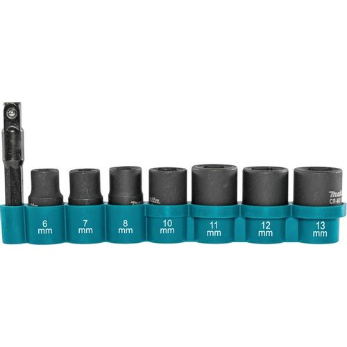 Makita 8-dijelni set 1/4" udarnih nasadnih ključeva s adapterom E-12289 slika 1