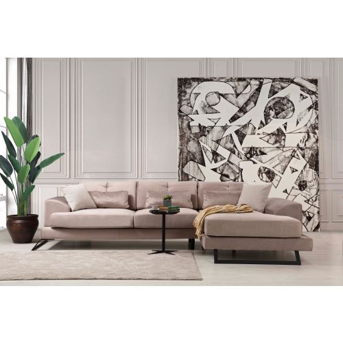 Atelier Del Sofa Frido Corner Right (L3+Chl) - Beige Beige Corner Sofa slika 1