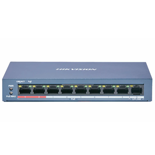 Poe Switch HikVision DS-3E0109P-E/M 8-portni slika 1