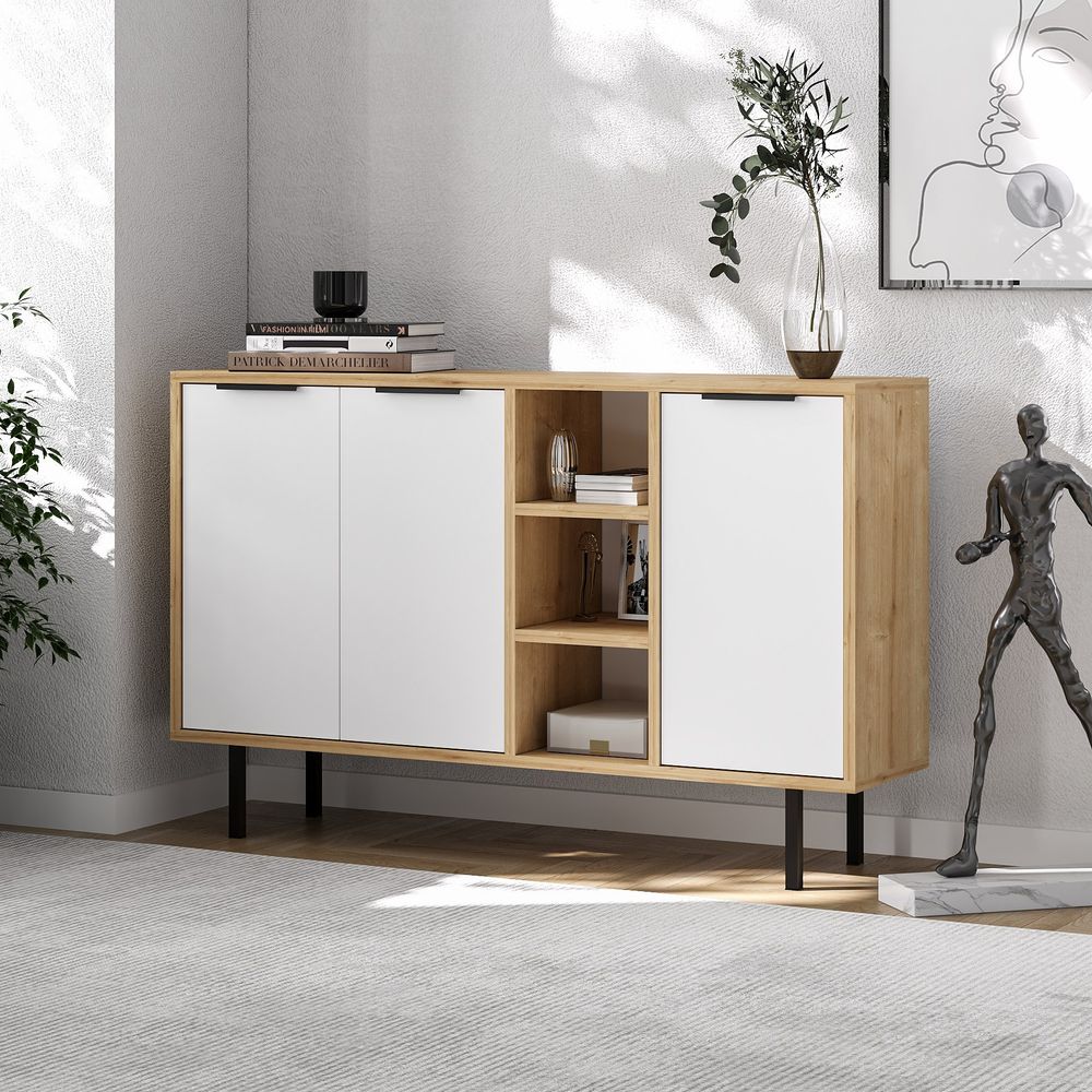 Konzola / komoda Viyana - Sapphire Oak i Bijela slika 2