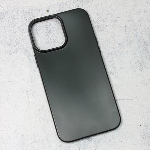 Torbica silikonska Skin za iPhone 13 Pro Max 6.7 mat crna slika 1