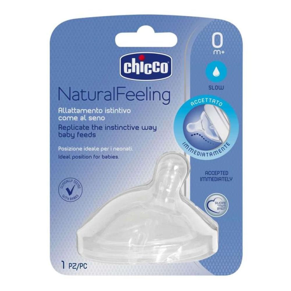 Chicco Duda za flašicu NaturalFeeling Slow 0m+ slika 1