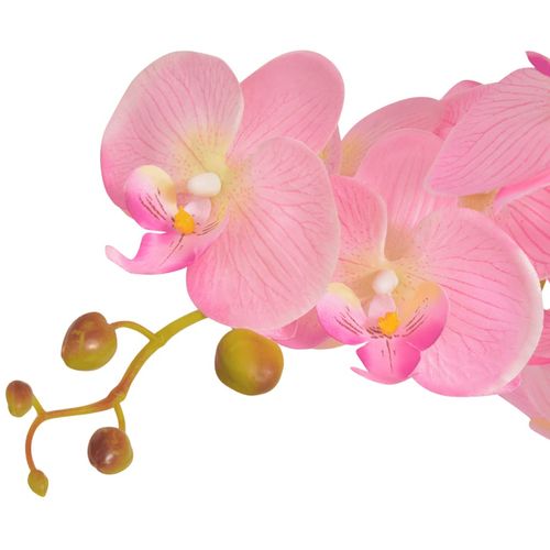 Umjetna orhideja s posudom 75 cm ružičasta slika 12