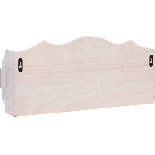 284231 Wall Mounted Coat Rack White 50x10x23 cm Wood slika 15