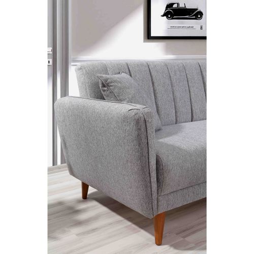 Atelier Del Sofa Aqua Kose Desni-Sivi Ugao Sofa-Krevet slika 3