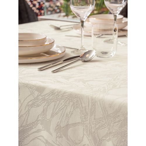 Lavinia 160 - Cream Cream Tablecloth slika 4