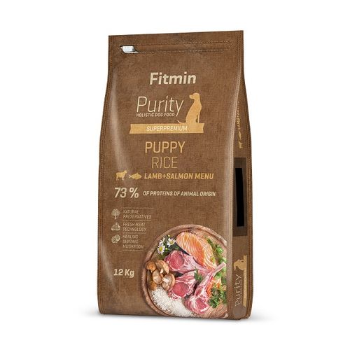 Fitmin Dog Purity Puppy Jagnjetina & Losos sa Pirinčem, hrana za pse 12kg slika 1