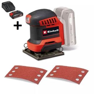 Einhell PXC aku jednoručna vibraciona brusilica TE-OS 18/113 Li Solo + Baterija 2.5 Ah i punjač