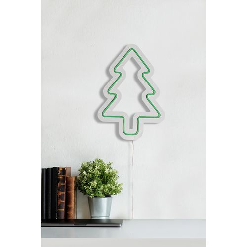 Wallity Ukrasna plastična LED rasvjeta, Christmas Pine - Green slika 4
