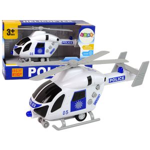 Policijski helikopter - Bijela boja - Zvuk, Svjetla, Propeleri