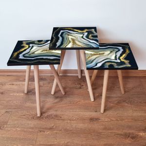 Nesting Table 3Shp286 - Višenamjenski Set Stolova (3 Komada)