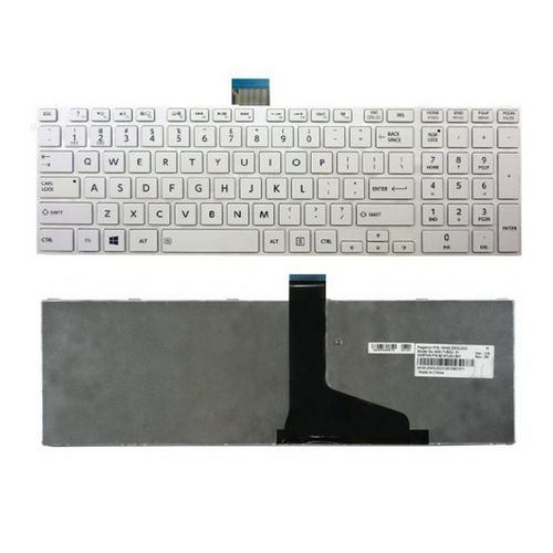 Tastatura za laptop Toshiba Satellite C850 C850D C855 C855D BELA sa ramom slika 1