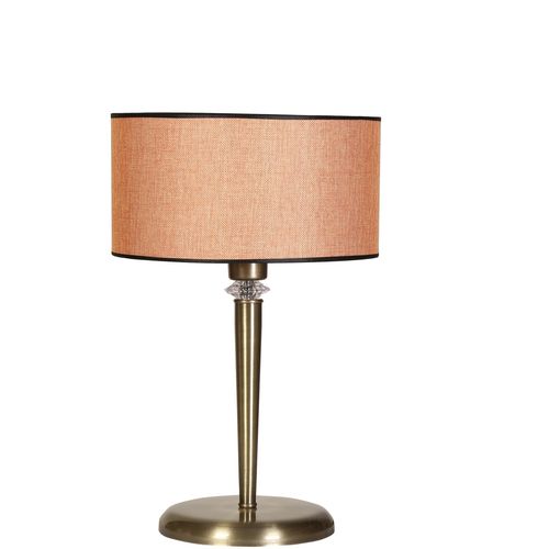 Maya Eskitme Masa Lambası Hasır Turuncu Abajurlu Orange Table Lamp slika 3