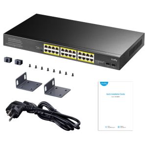 Cudy GS1028PS2 24-Port Gigabit PoE+ Switch with 2 SFP ports 300W