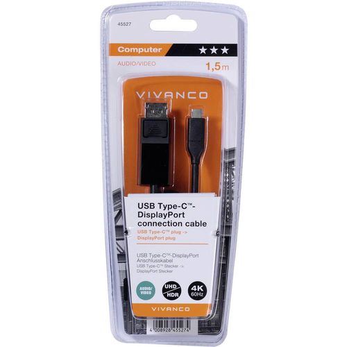 Vivanco USB 2.0 adapter [1x muški konektor USB-C® - 1x muški konektor DisplayPort] CC UC DP 15 slika 2