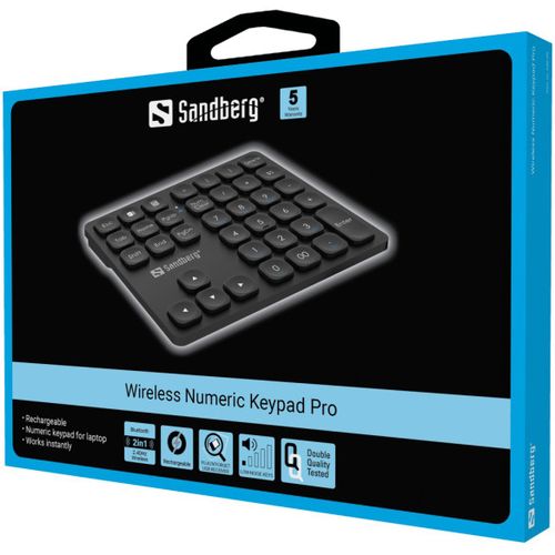 Bežična numerička tastatura Sandberg USB Pro 630-09 slika 2