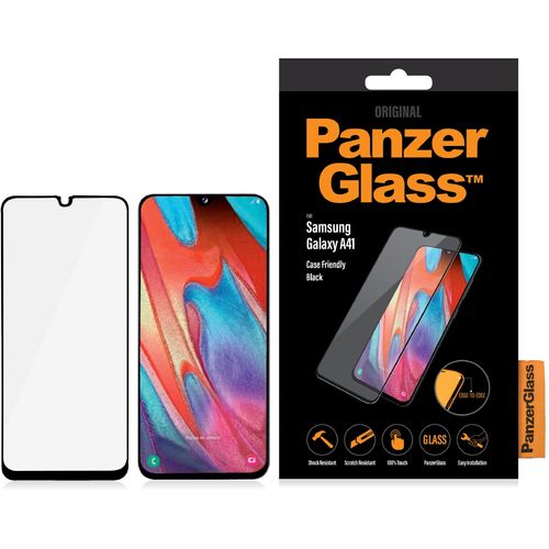Panzerglass zaštitno staklo za Samsung Galaxy A41 case friendly black slika 1
