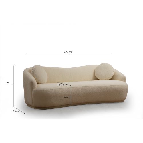 Atelier Del Sofa Trosjed, Krem, Ancona - Cream slika 9