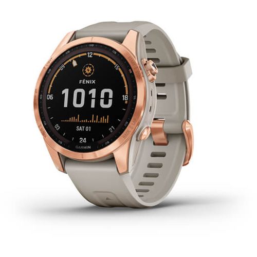 Garmin Fenix 7S SOLAR RoseGold Sand remen slika 4