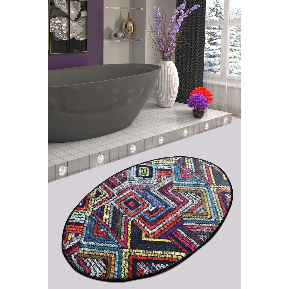 Šareni Obojeni Tepih Maglie Oval DJT (60 x 90 cm) slika 1
