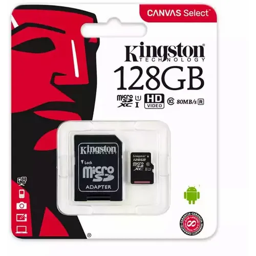 Micro SD Card 128GB Kingston + Adapter Class 10 SDCS2/128GB slika 1