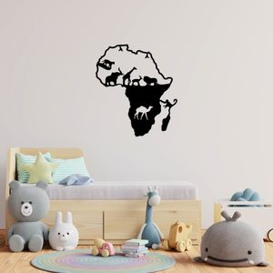 Wallity Animals Of Africa - 454 Black Decorative Metal Wall Accessory