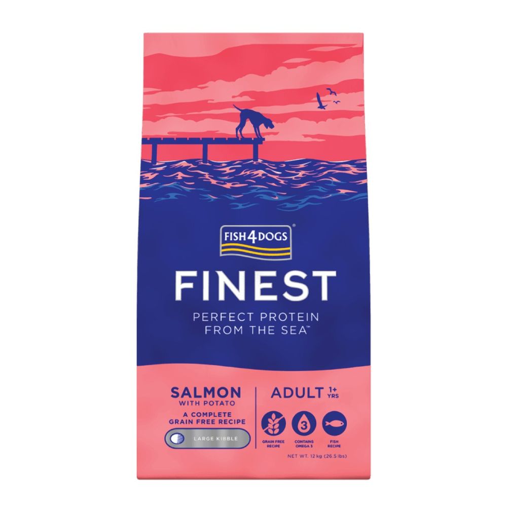 FISH4DOGS Finest Adult large losos s krumpirom 12 kg slika 1