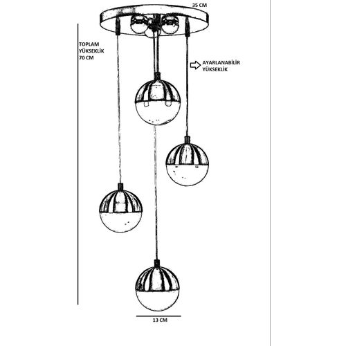 Lucas 8708-4 Chrome Chandelier slika 4