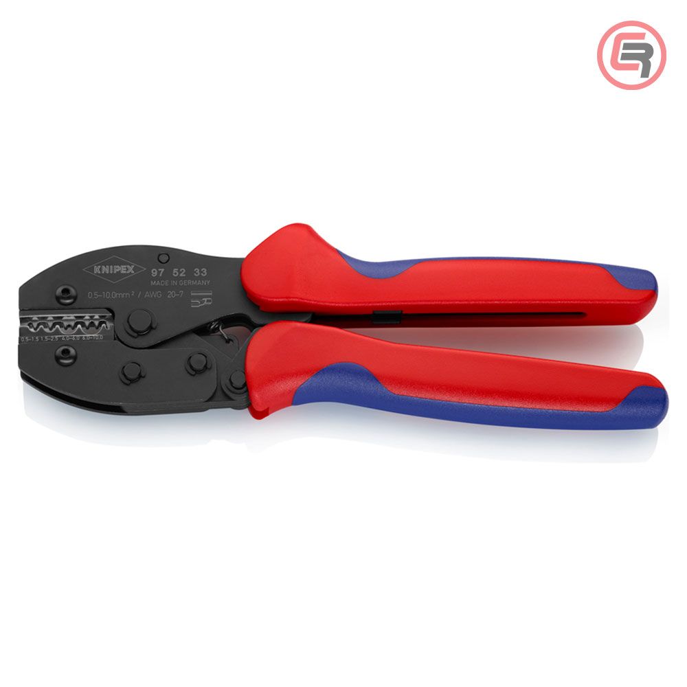 Knipex Kliješta Za Presanje Kabl Stopica Neizoliranih 0,5-10,0 mm2 PreciForce – 97 52 33 slika 1