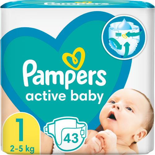 Pampers Pelene Active Baby sa 3 upijajuća kanala slika 1
