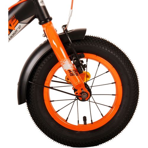 Volare dječji bicikl Thombike 12" s dvije ručne kočnice crno-narančasti slika 5