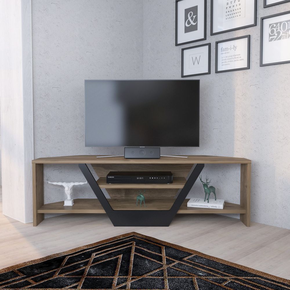 Sares - Crni TV Stalak od Oraha slika 1