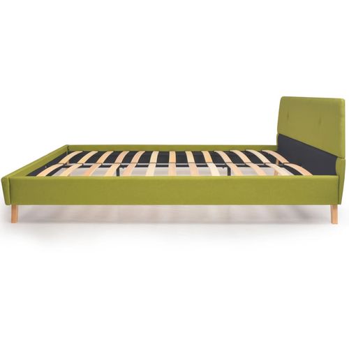 Krevet od tkanine s madracem zeleni 160 x 200 cm slika 38