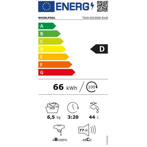 Whirlpool TDLR 65230SS EU/N Veš mašina sa gornjim punjenjem, 6.5 kg, 1200 rpm slika 13