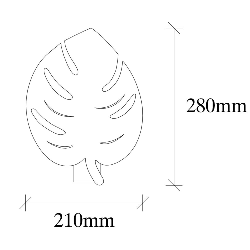 Sivani - MR - 843 Crna Zidna Lampa slika 5