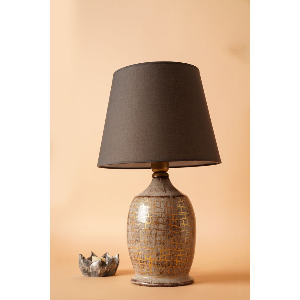 YL531 Siva Zlatna Stolna Lampa slika 2
