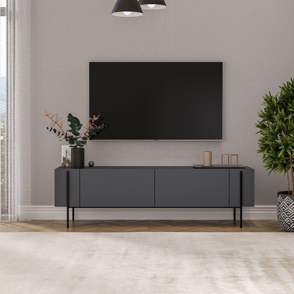 TV stalak Herman u antracit boji slika 1