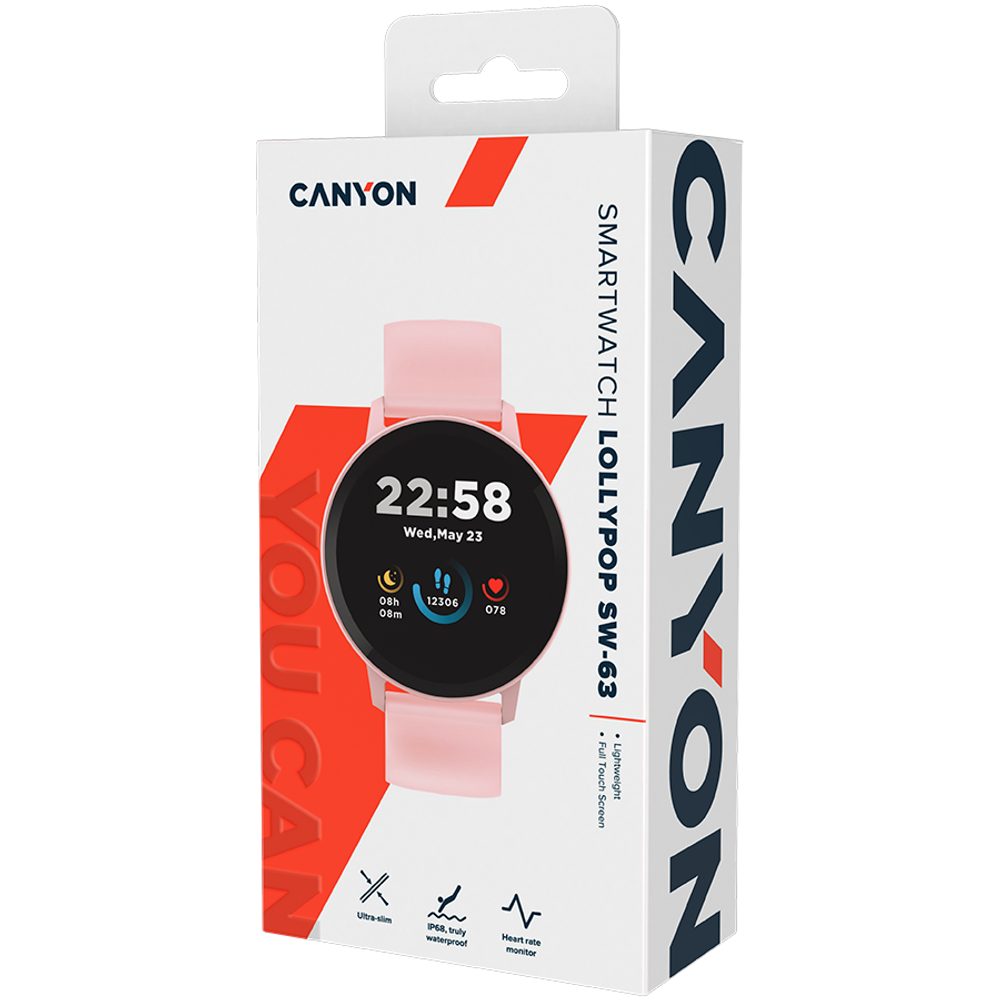 CANYON Lollypop SW-63 Pametni Sat, Roza slika 6