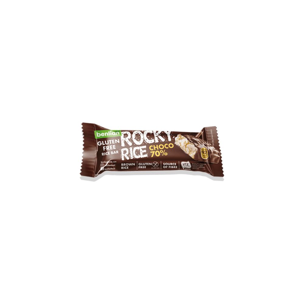 Benlian Choco Rocky Rice 70% Čokolada 18 gr slika 1