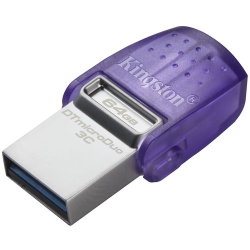 Kingston DTDUO3CG3/64GB 64GB USB Flash Drive, 2-in-1 USB 3.2 Gen.1 Type-C & Type-A, DataTraveler microDuo 3C, Read up to  200MB/s slika 2