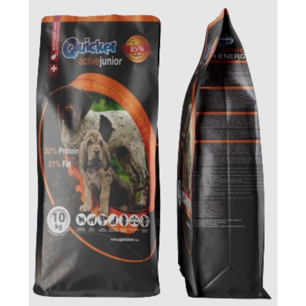 Quicker Premium Junior Active suha hrana za pse High Energy 10kg slika 1