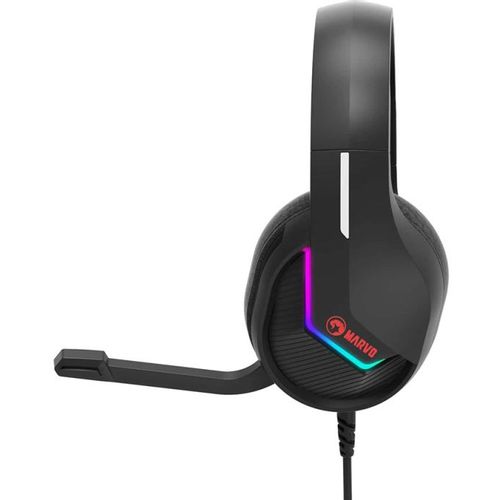 Slusalice sa mikrofonom MARVO H8618BK GAMING RGB crne slika 5