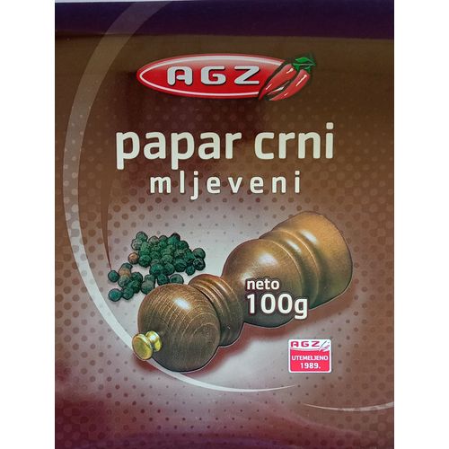 AGZ papar crni mljeveni 100 g slika 1