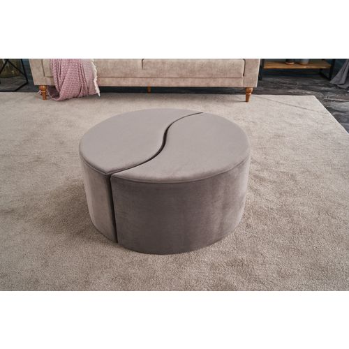 Atelier Del Sofa Tabure, Mink, Alis Puf - Mink slika 1