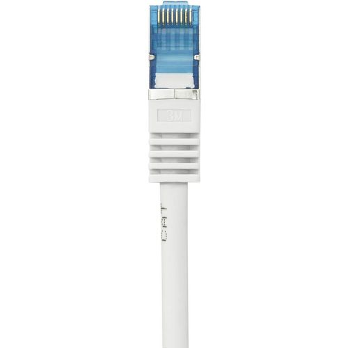 Renkforce RF-4145286 RJ45 mrežni kabel, Patch kabel cat 6a S/FTP 3.00 m siva sa zaštitom za nosić, vatrostalan 1 St. slika 3