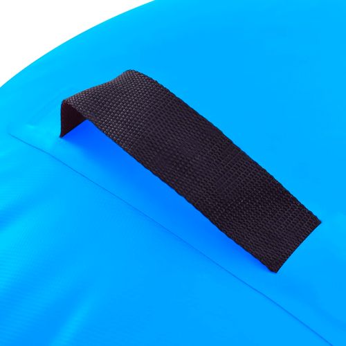 Gimnastički valjak na napuhavanje s crpkom 120x90 cm PVC plavi slika 15