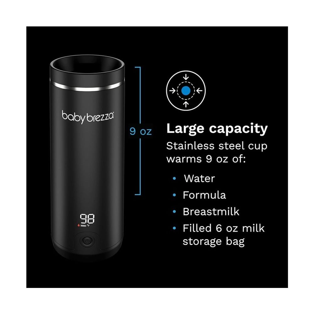 Baby Brezza Prenosni grijač za flašice SuperFast®, Black slika 4